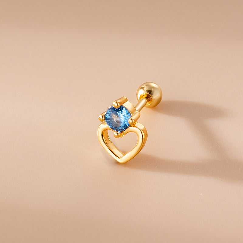 cartilage earrings, piercing jewelry, cartilage piercing, body jewelry, helix piercing, helix earrings, tragus piercing, heart earrings