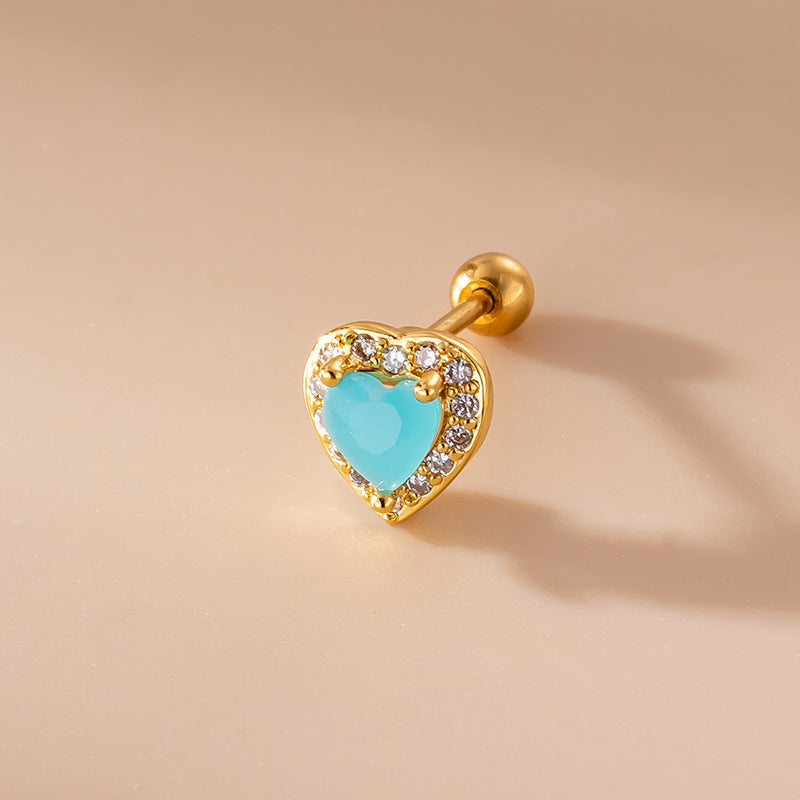 cartilage earrings, piercing jewelry, cartilage piercing, body jewelry, helix piercing, helix earrings, tragus piercing, heart earrings