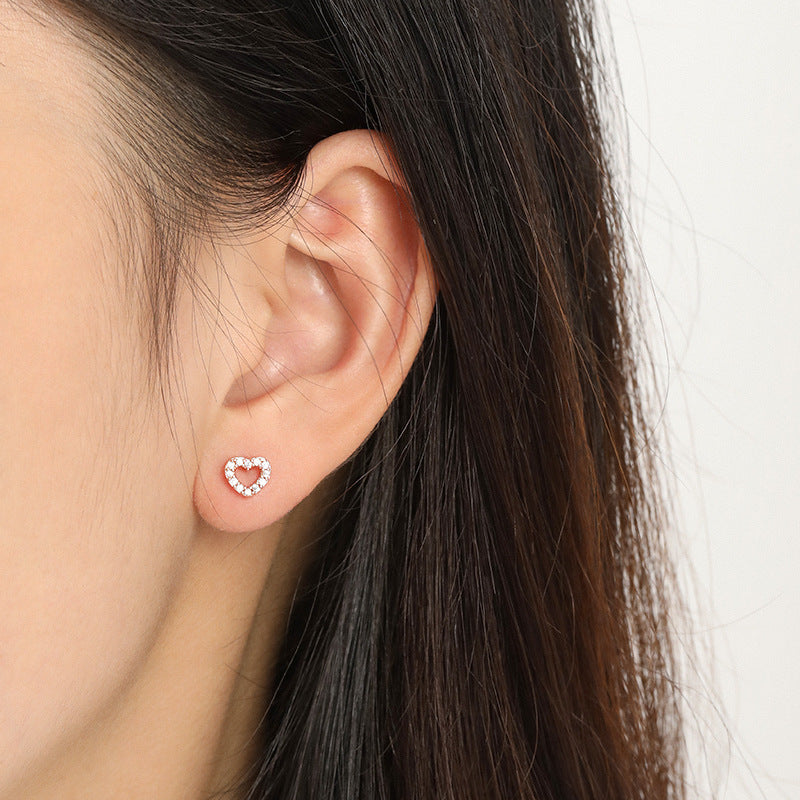 cartilage earrings, piercing jewelry, cartilage piercing, body jewelry, helix piercing, helix earrings, tragus piercing, heart earrings