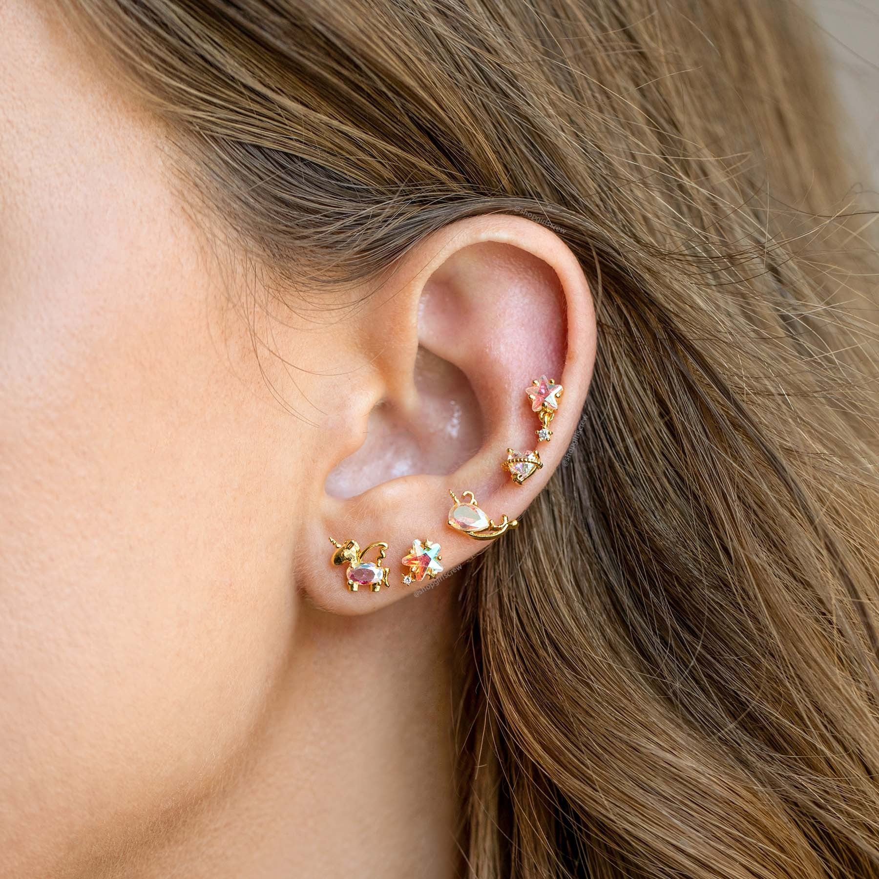 cartilage earrings, piercing jewelry, cartilage piercing, body jewelry, helix piercing, helix earrings, tragus piercing, heart earrings