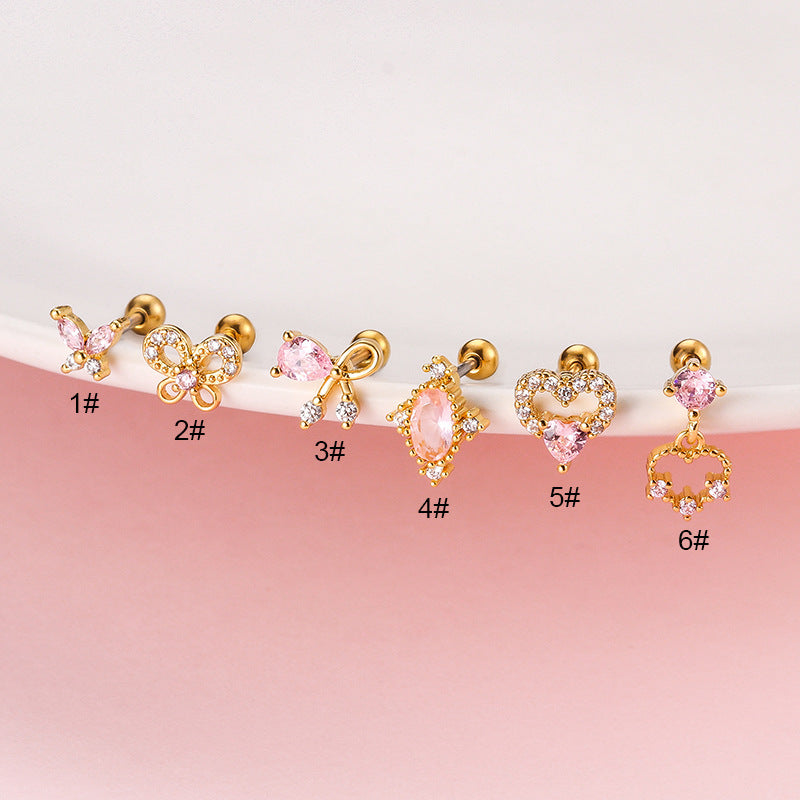20G Butterfly Helix Conch Earrings
