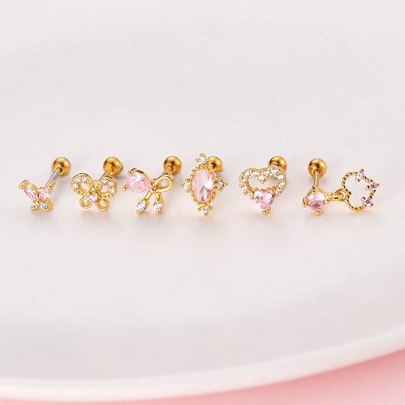 20G Butterfly Helix Conch Earrings