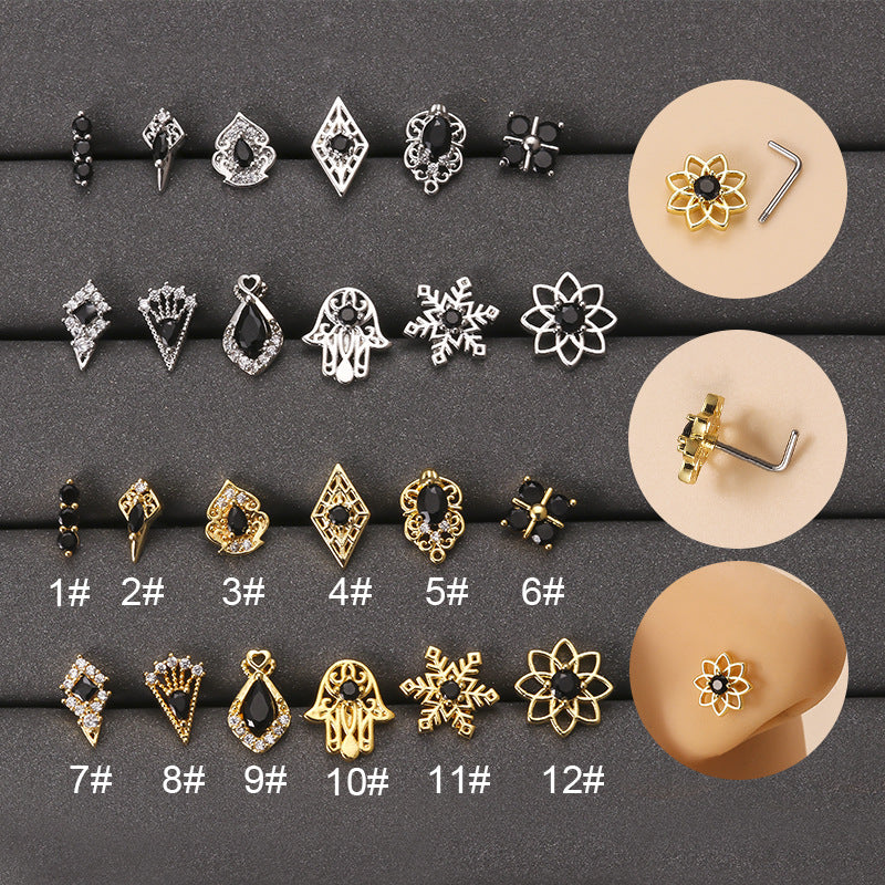 20G Hamsha Straight Nosescrew