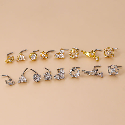 nose ring, nose stud, nose piercing, gold nose ring, fake nose ring, nose piercing jewelry, nose ring hoop, body piercing, body jewelry