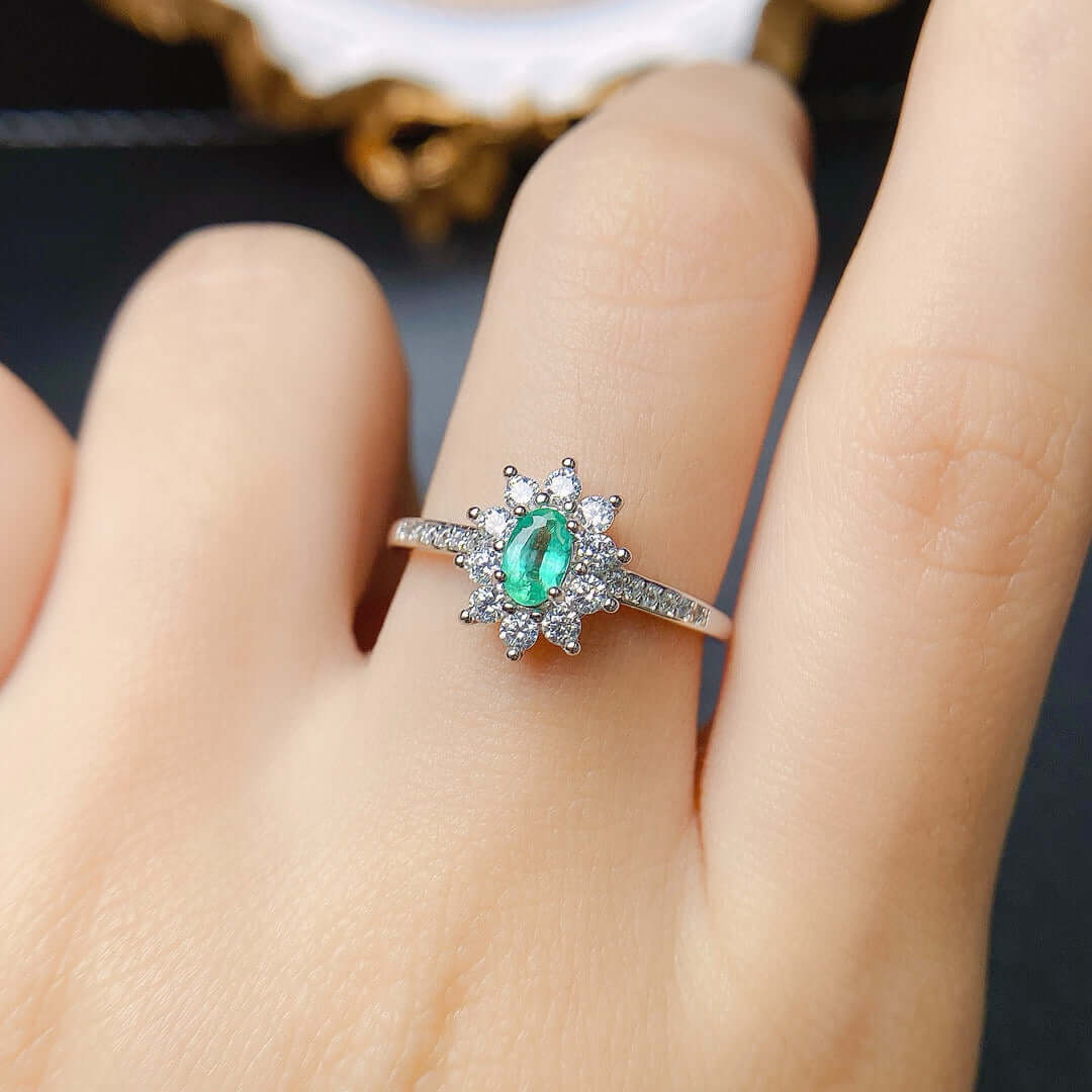 18K Gold Statement Emerald Ring