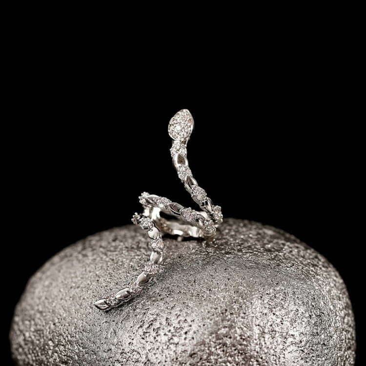 Stylish Silver Snake Ear Cuff