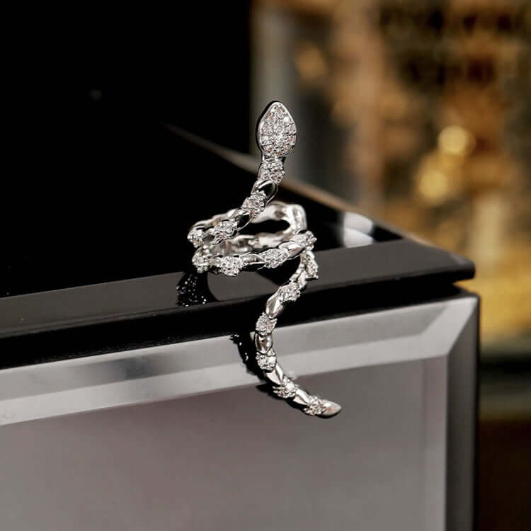 Stylish Silver Snake Ear Cuff