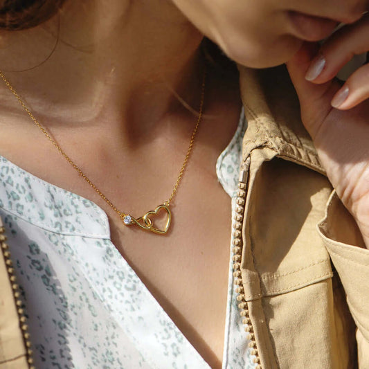 Infinity Heart Pendant Mother Necklace