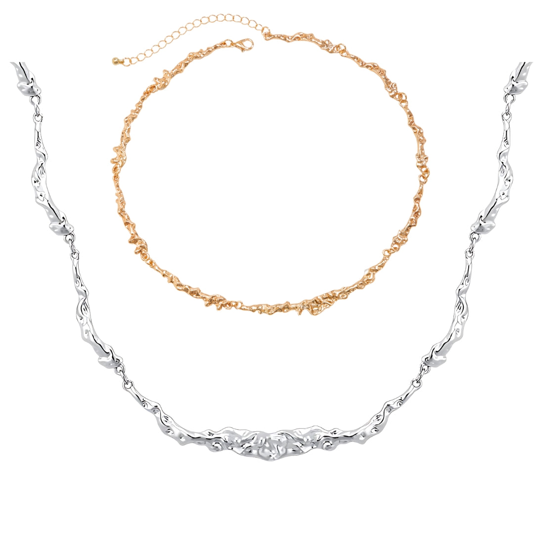 Irregular Molten Unisex Chain Necklace