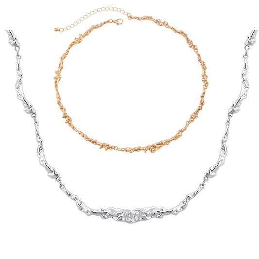 Irregular Molten Unisex Chain Necklace