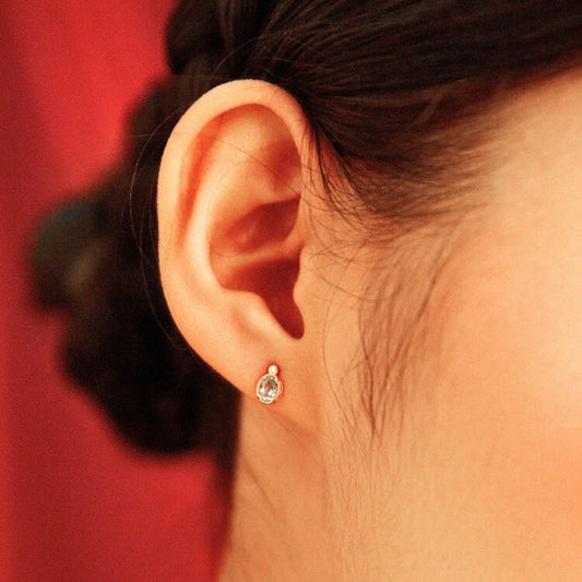 London Blue Topaz Earrings, Topaz Jewelry, Blue Gemstone Earrings