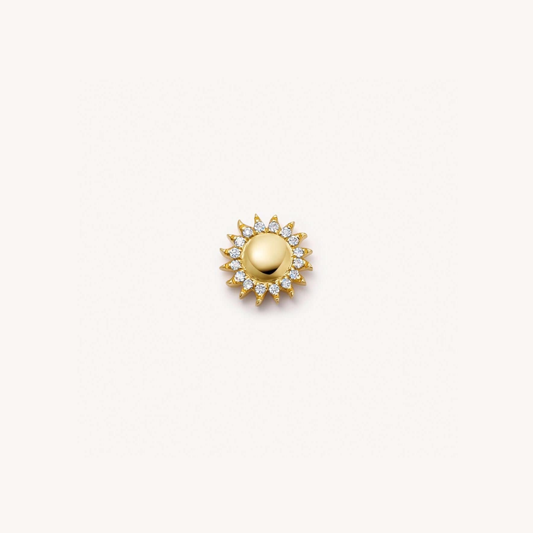 Sun Locket Necklace Charm