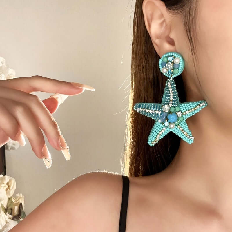Boho Colorful Bead Summer Earring Marine Earrings