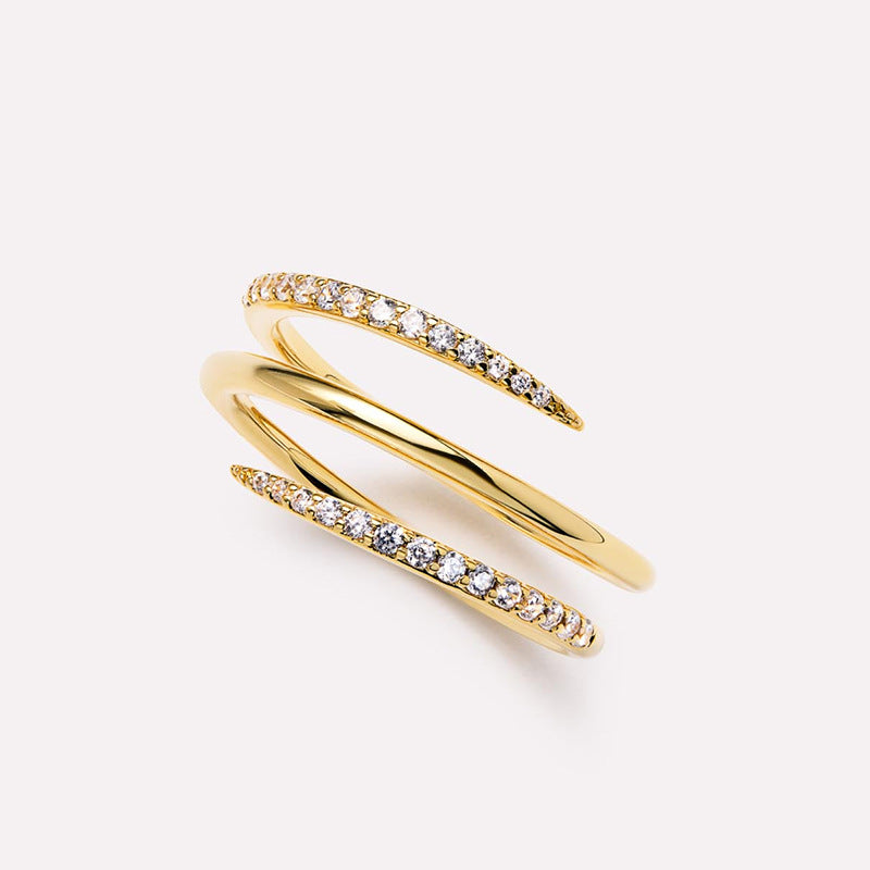 Minimal Triple Claw Ring
