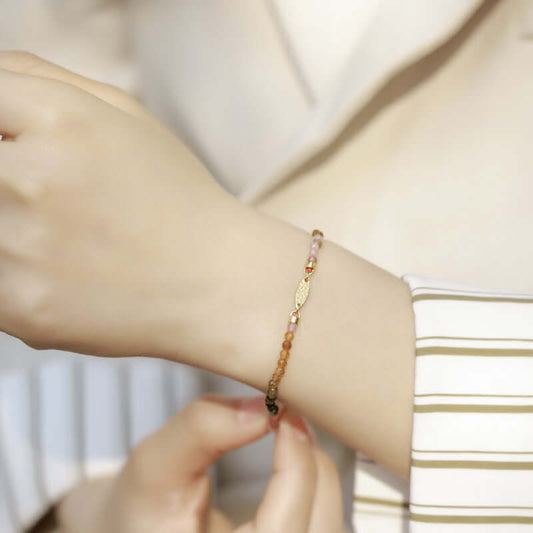 Multicolor Tourmaline Gemstone Bracelet