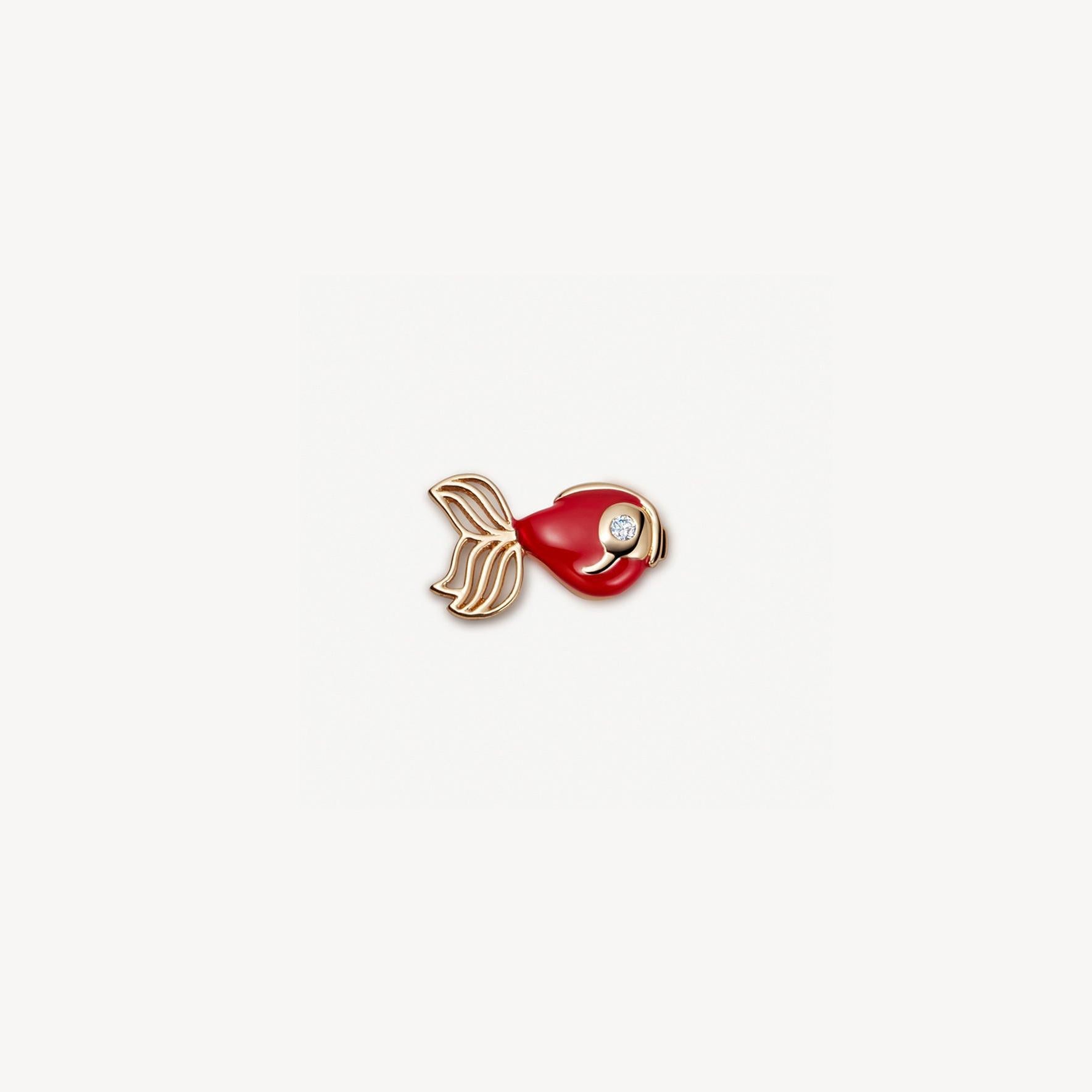 Koi Fish Locket Necklace Charm