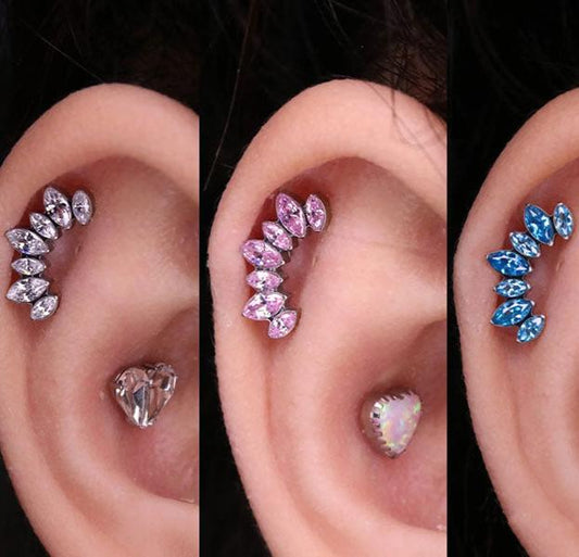 cartilage earrings, piercing jewelry, cartilage piercing, body jewelry, helix piercing, helix earrings, tragus piercing