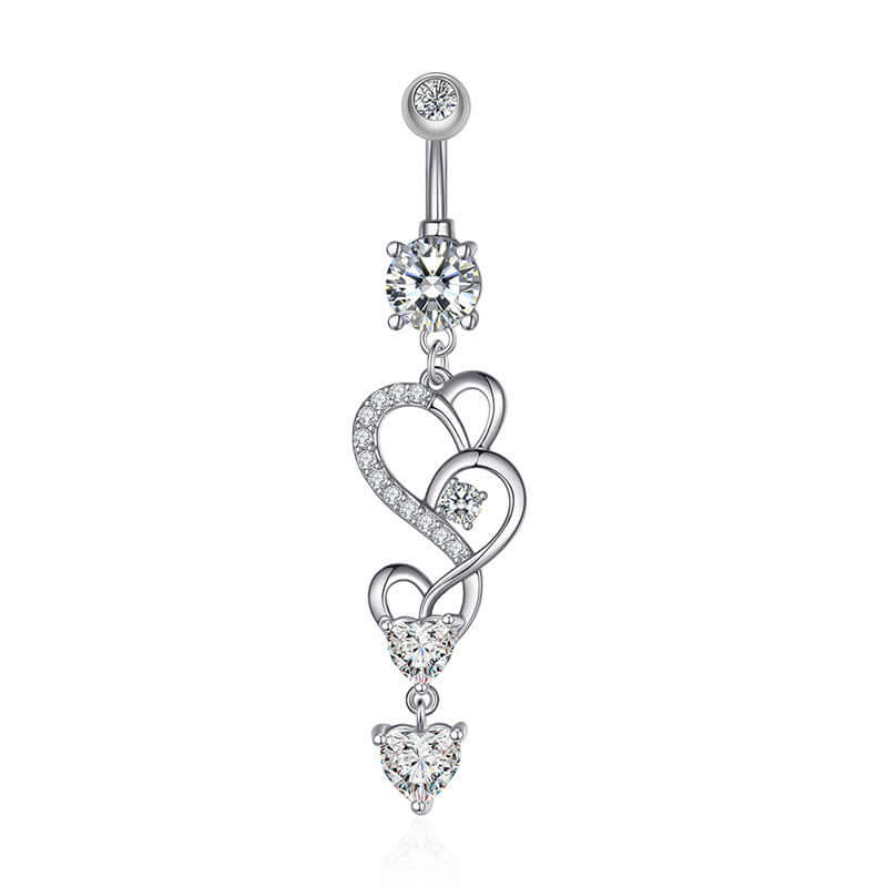 belly rings, belly piercing, belly button piercing, belly button rings, silver belly ring, heart belly ring
