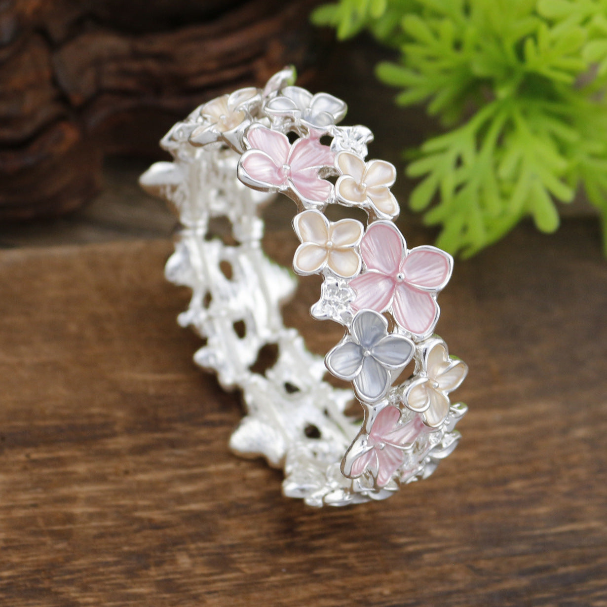 Hand-Painted Sakura Blossom Strengthy Bracelet
