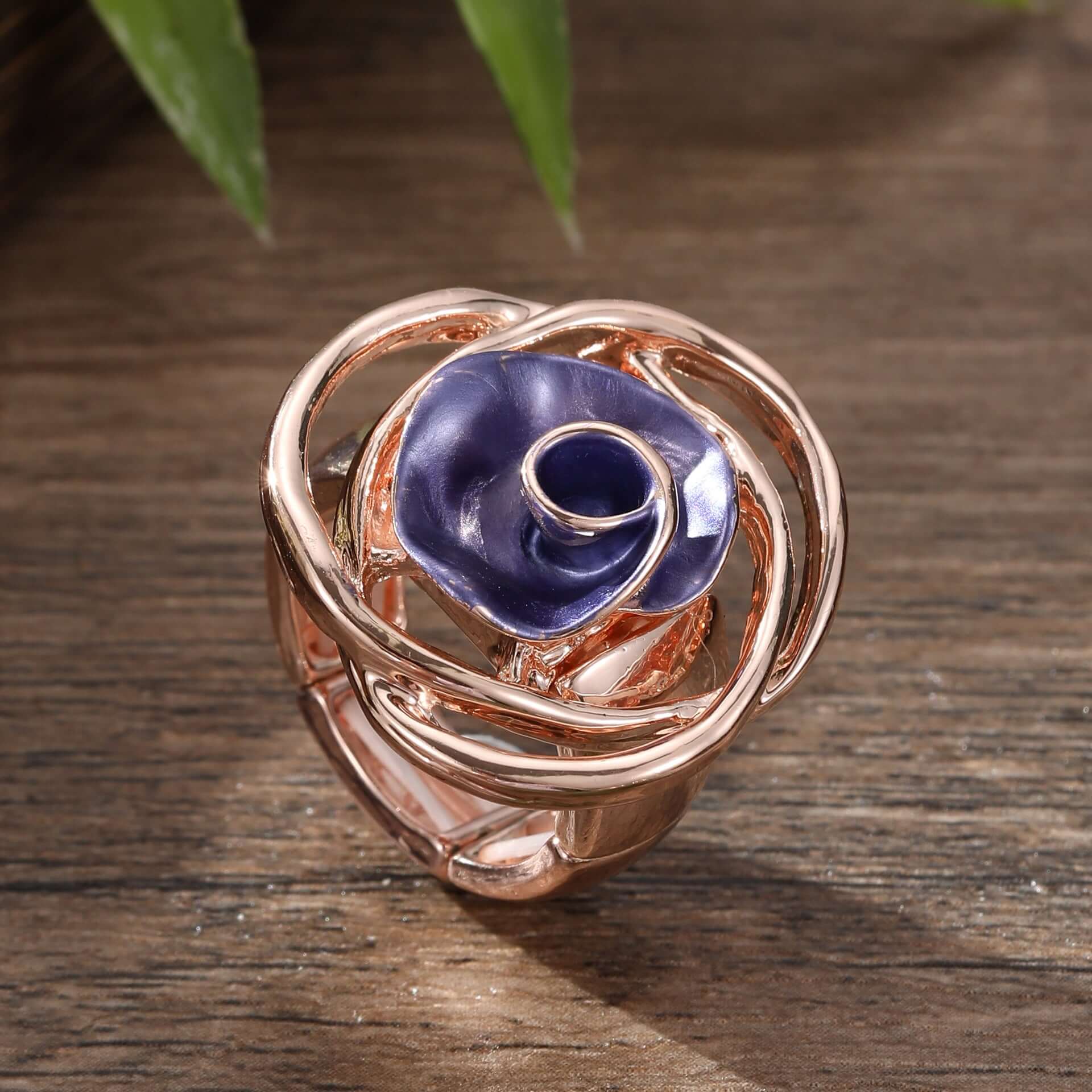 Y2K Two Tone Cat Split Index Ring