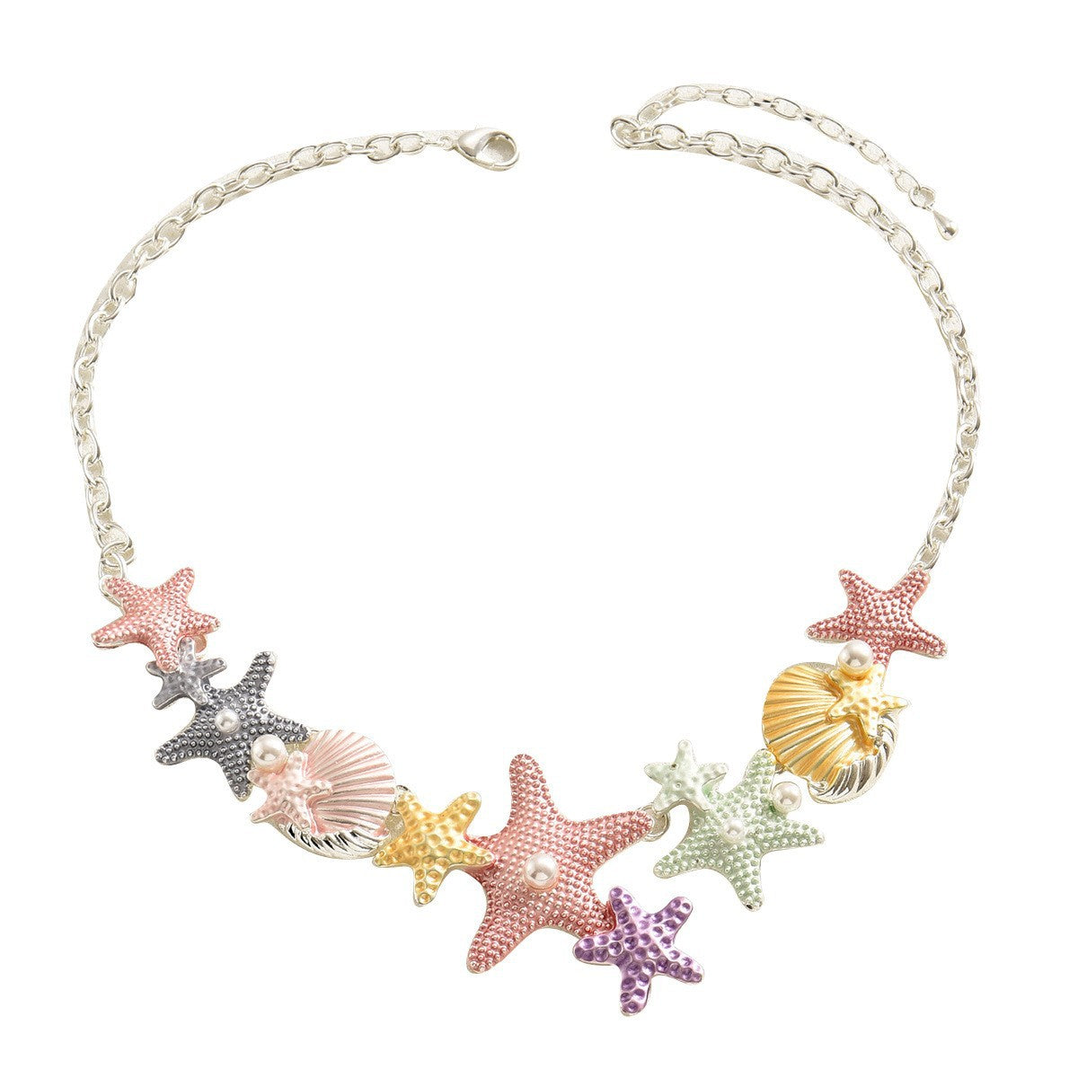Pastel Starfish Pendant Necklace
