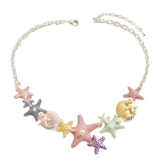 Pastel Starfish Pendant Necklace