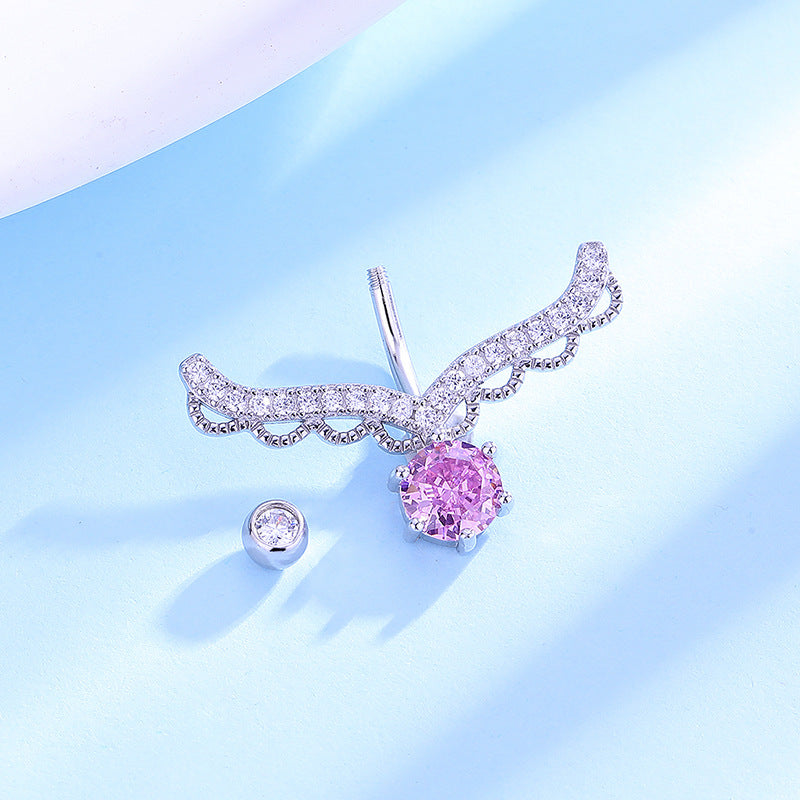 Dainty Antler Deer Belly Ring