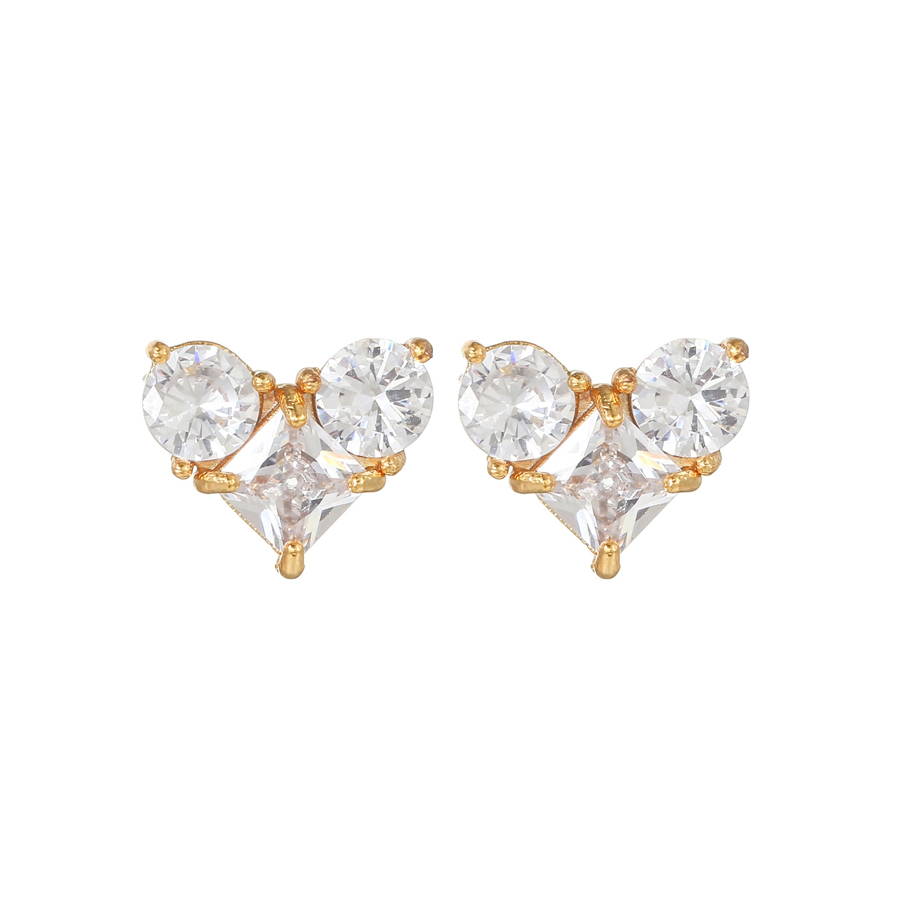 20G Pink Sweet Heart Forward Helix Conch Earrings