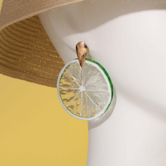 Acrylic Kiwi Fruits Earrings | GT2499