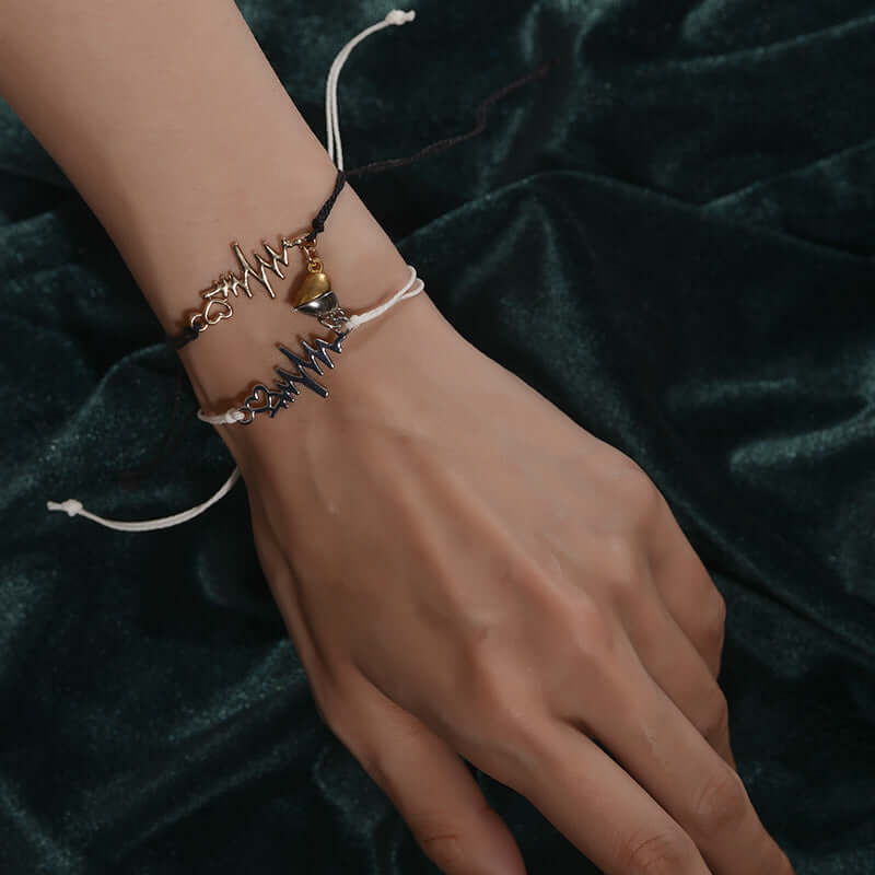 Magnetic Heartbeat Matching Bracelet