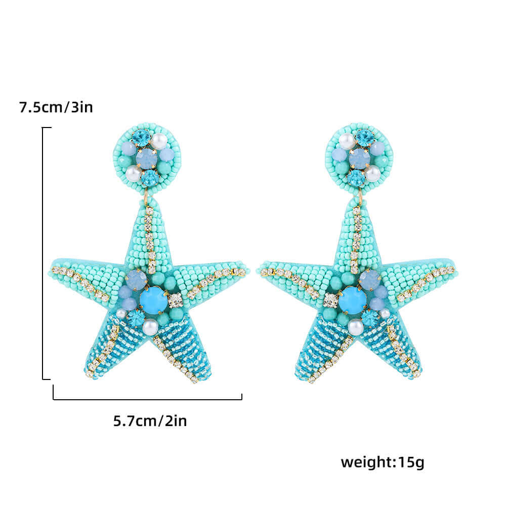 Boho Colorful Bead Summer Earring Marine Earrings