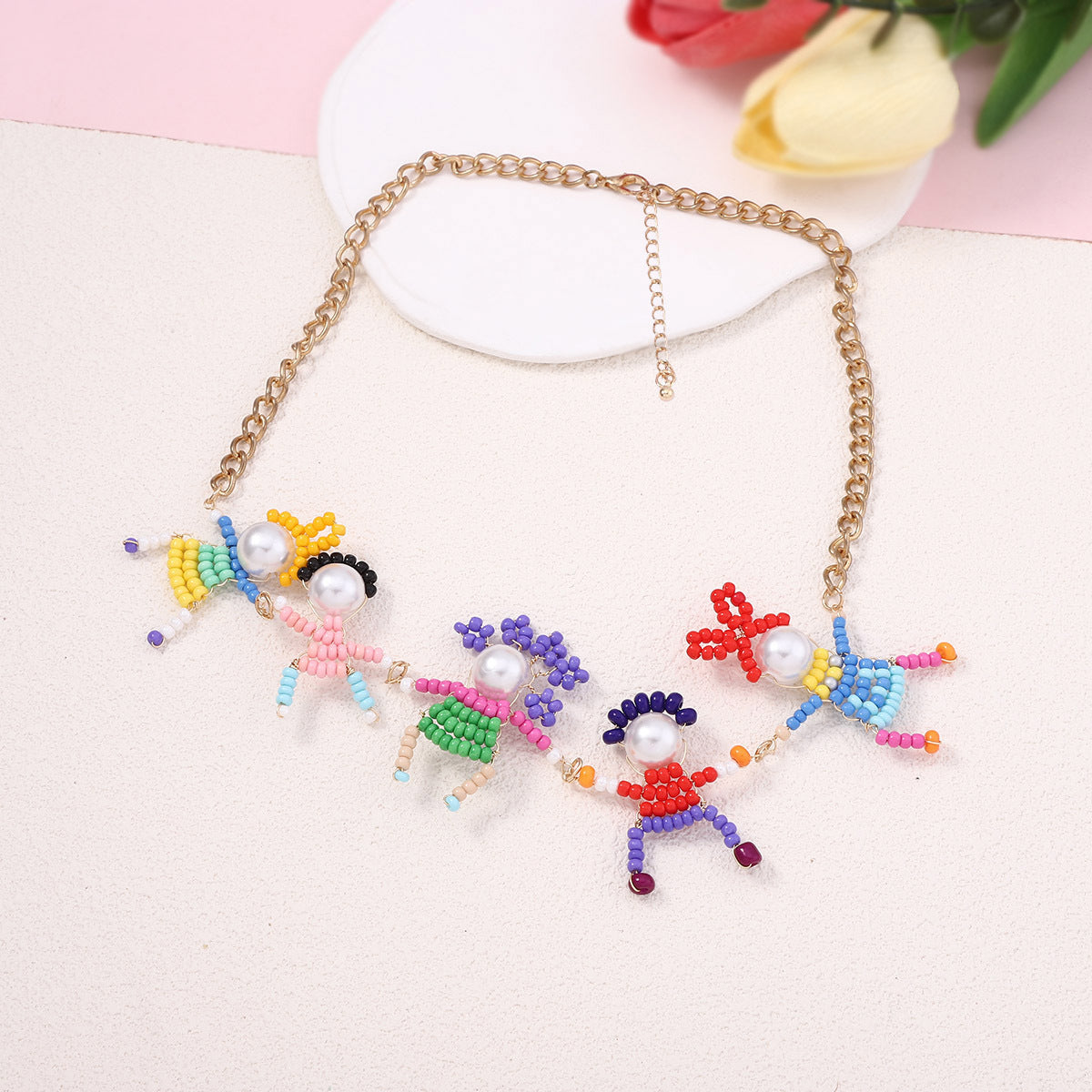 Toddles Seed Bead Holiday Choker