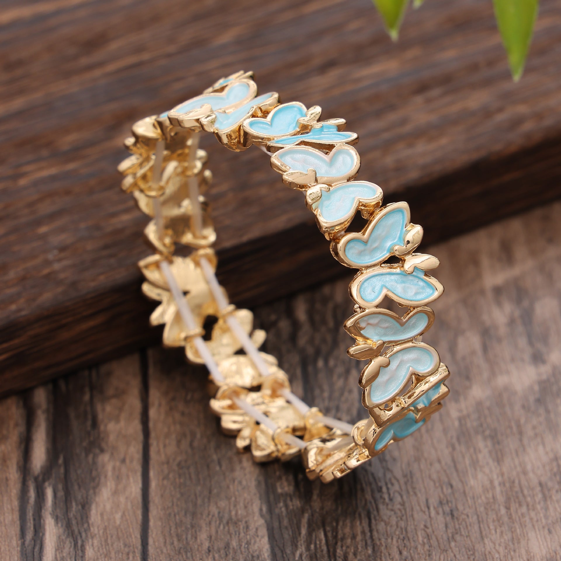Dancing Butterfly Enamel Handmade Bracelet