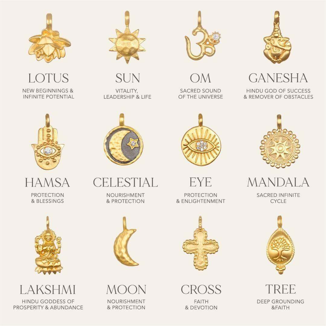 Ganesha Elephant Lotus Pendant Spiritual Necklace