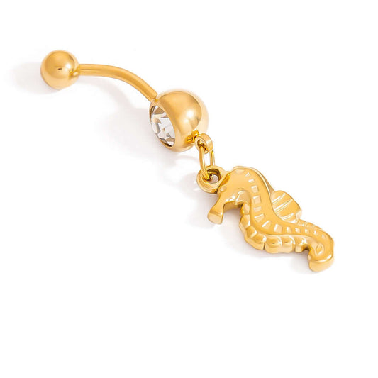 Shell Starfish Animal Dangle Belly Ring