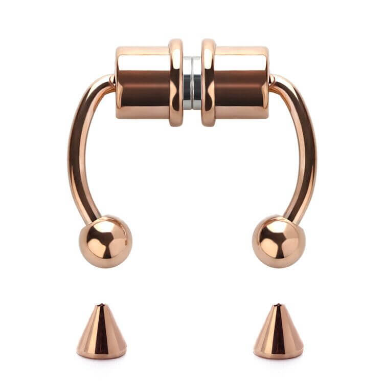 Magnetic Non-Piercing Horseshoe Fake Nose Piercing