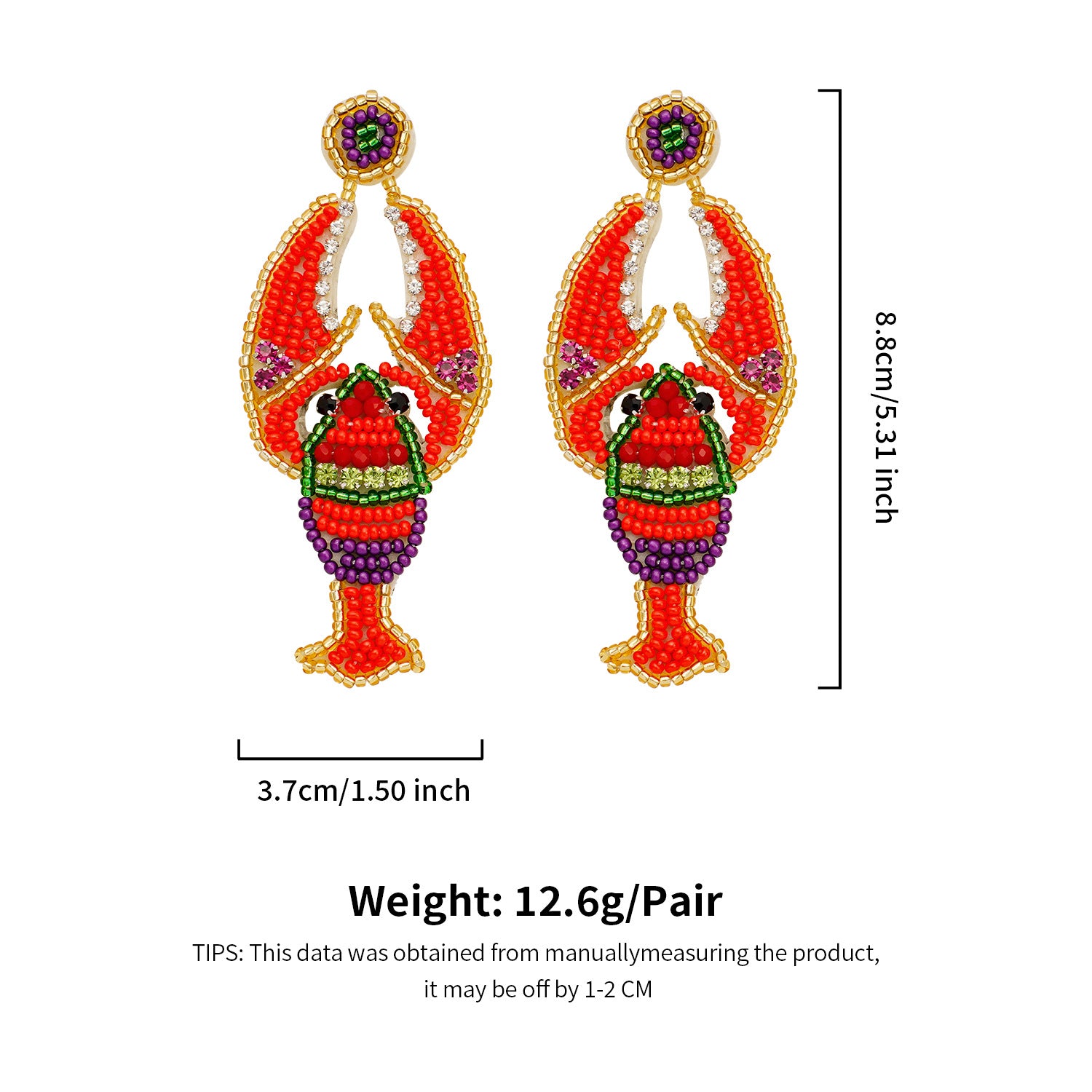 Jellyfish Tassel Bead Earrings | E9249