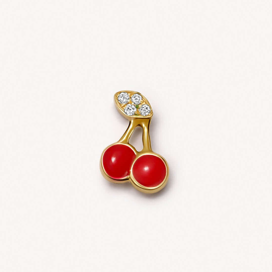 Cherry Locket Necklace Charm