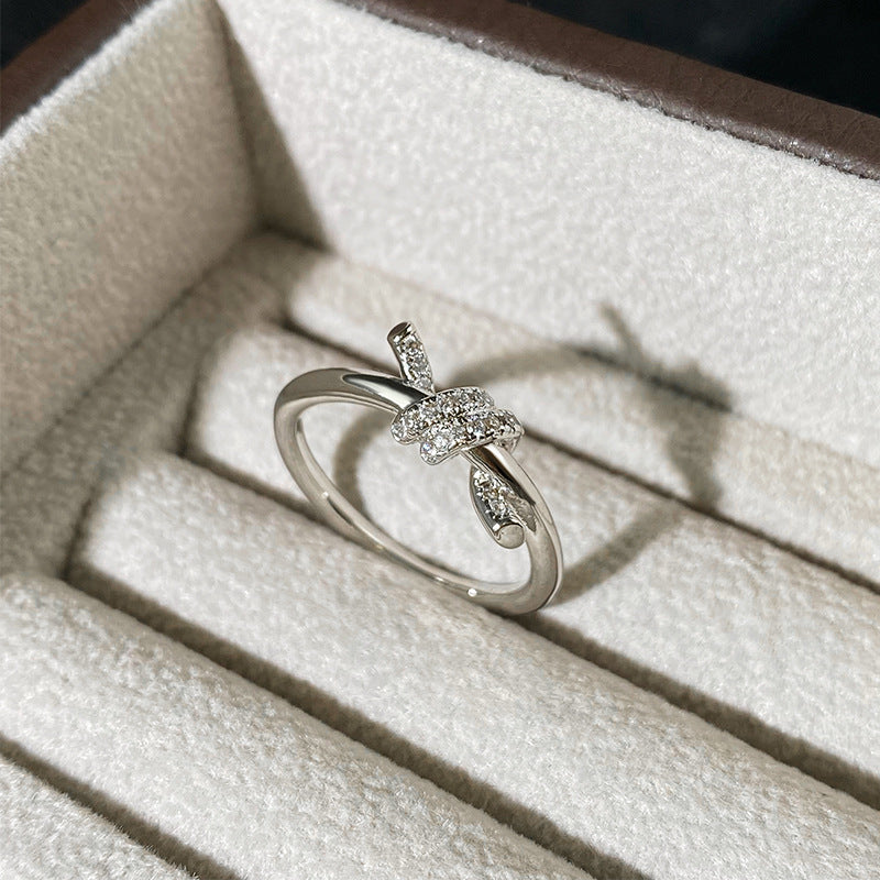 Simple Gold Plated Twisted Knot Ring