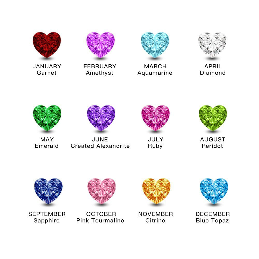 Foot Prints Custom Name Stacking Ring Birthstone Ring