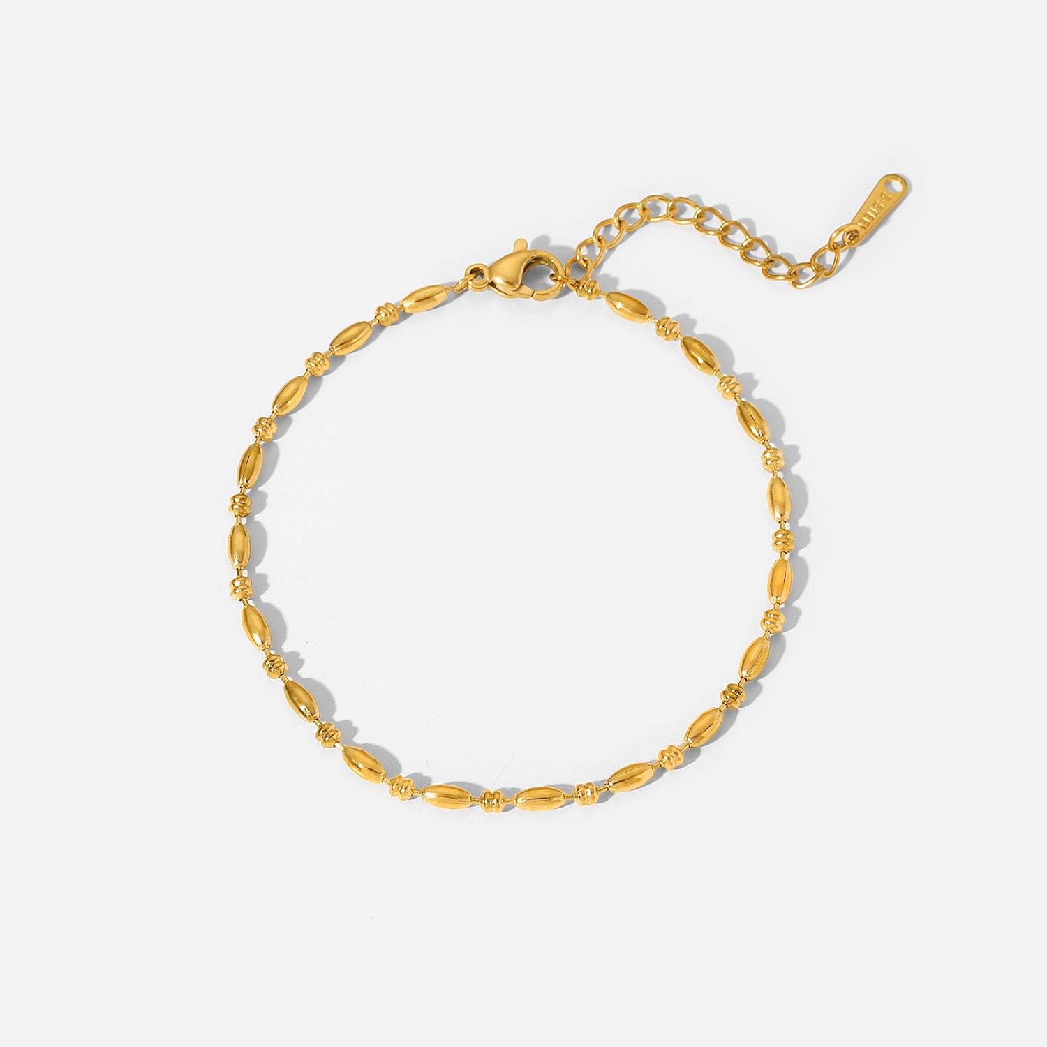 18K Gold Plated Minimal Rice Beads Bracelet