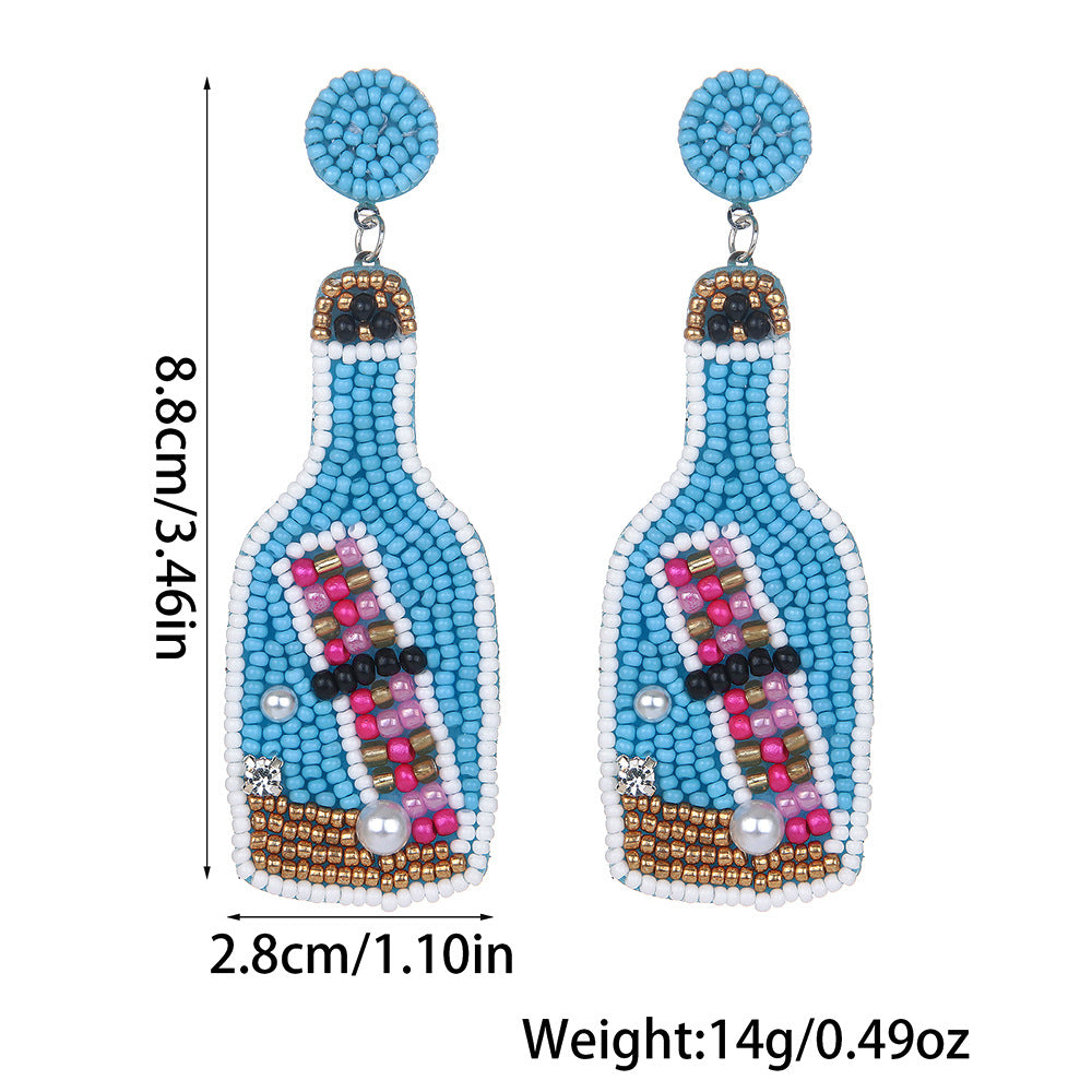 Jellyfish Tassel Bead Earrings | E9249