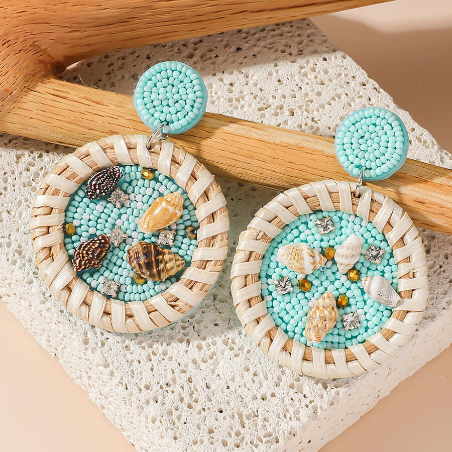 Boho Colorful Bead Summer Earring Marine Earrings
