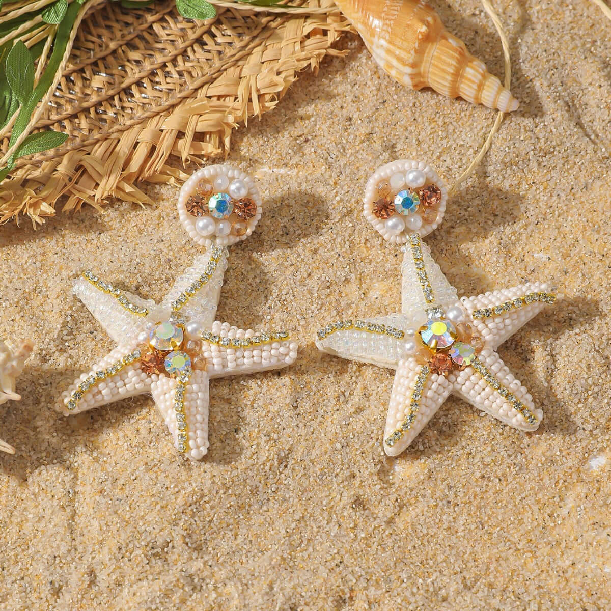 Boho Colorful Bead Summer Earring Marine Earrings