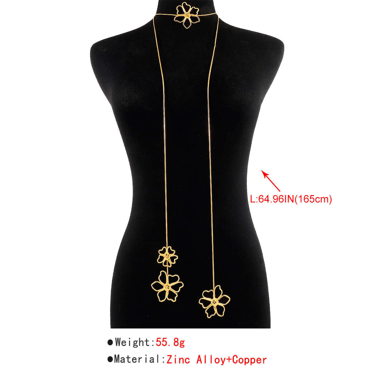 Blooming Flower Wrap Around Necklace