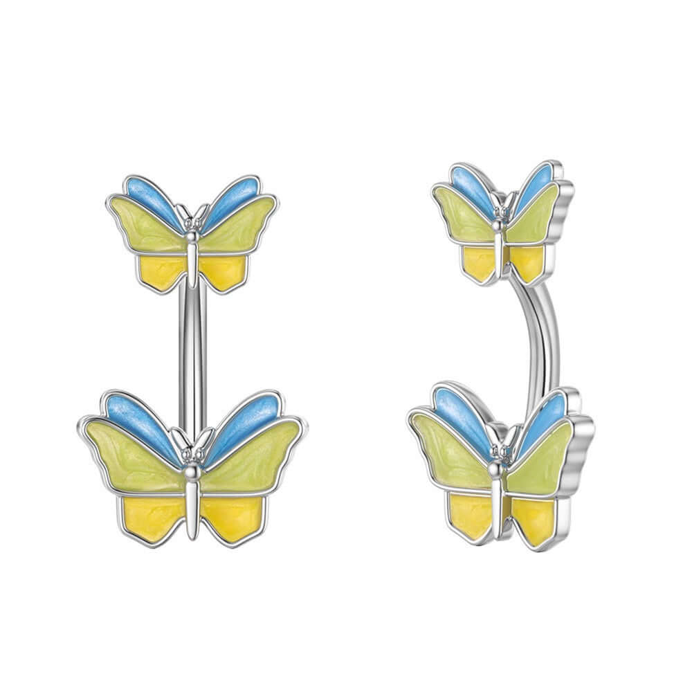 belly ring, belly piercing, belly button piercing, belly button rings, colorful belly rings, butterfly belly ring