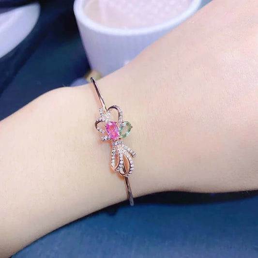 18K White Gold Tourmaline Bracelet