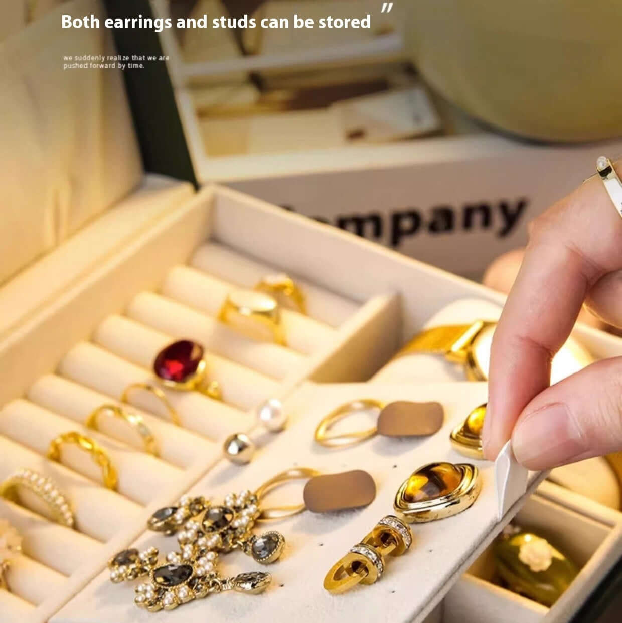 3 Layer Waterproof Necklace Ring Jewelry Organizer Box