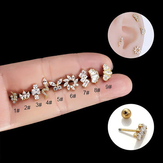 20G Surgical Steel Butterfly Sleep Cartilage Earrings