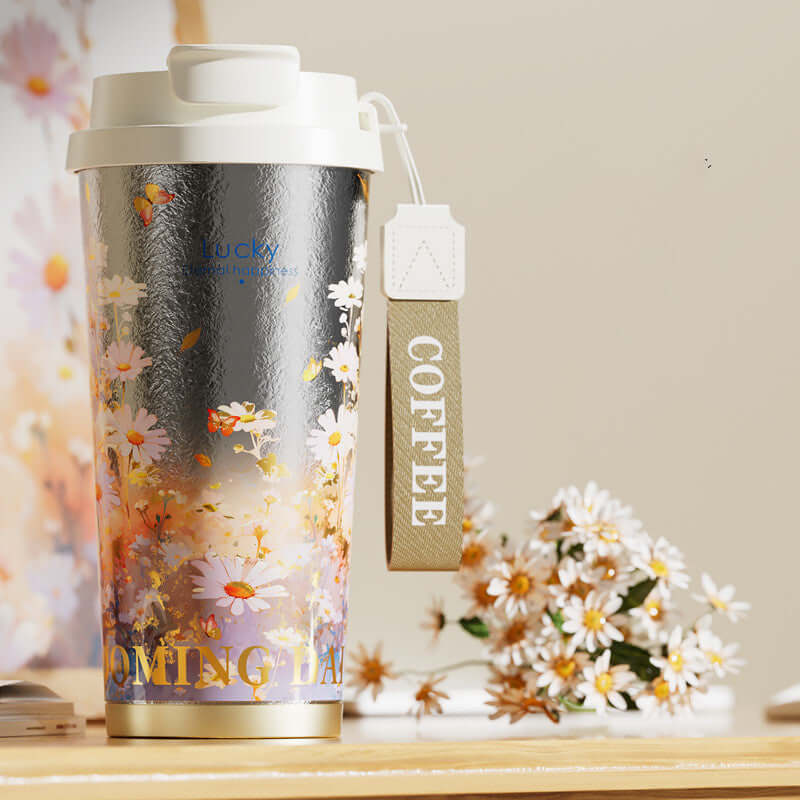 Titanium Coffee Mug Thermos Cup With Lid